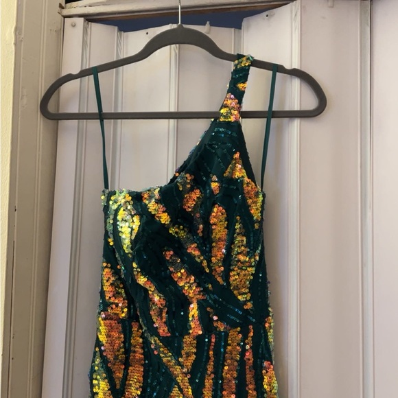 Green Sequin Maxi Dress - Picture 3 of 6